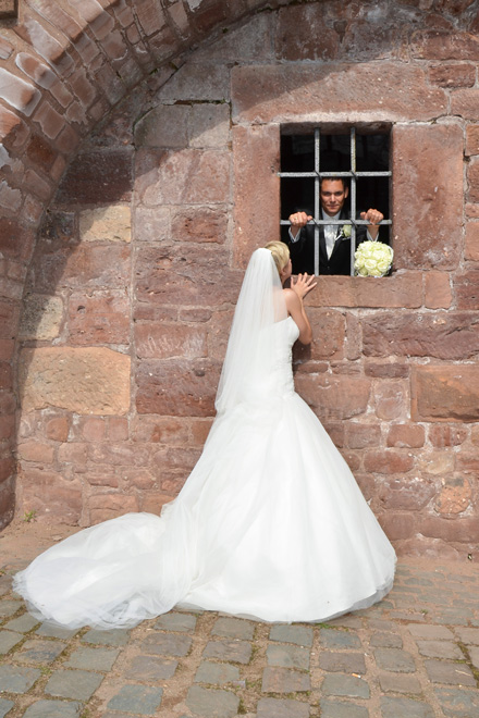 Hochzeits-Fotoshooting, Burg Nideggen