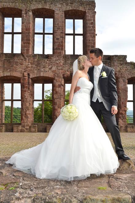 Hochzeits-Fotoshooting, Burg Nideggen