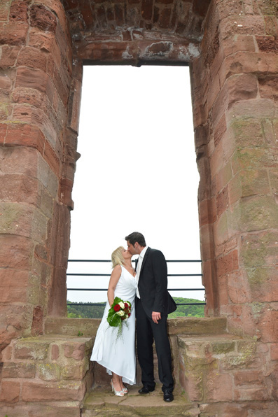Hochzeitsfotograf, Brautpaarshooting Burg Nideggen