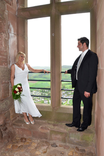 Hochzeitsfotograf, Brautpaarshooting Burg Nideggen